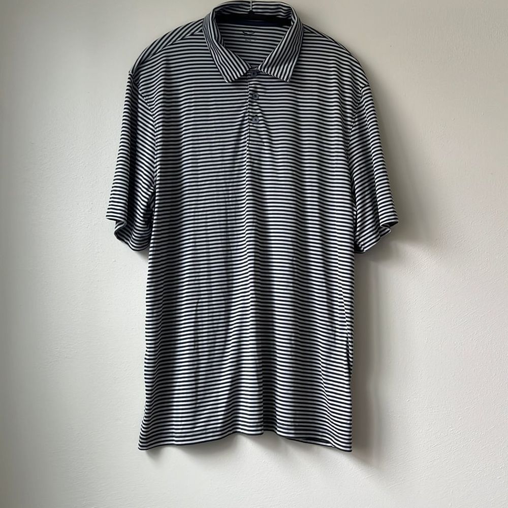 C9 by Champion Green and Tan Striped Polo XXL
